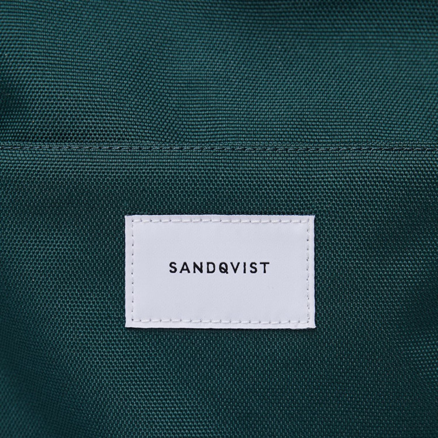 Sandqvist Ilon Backpack dark green with natural leather