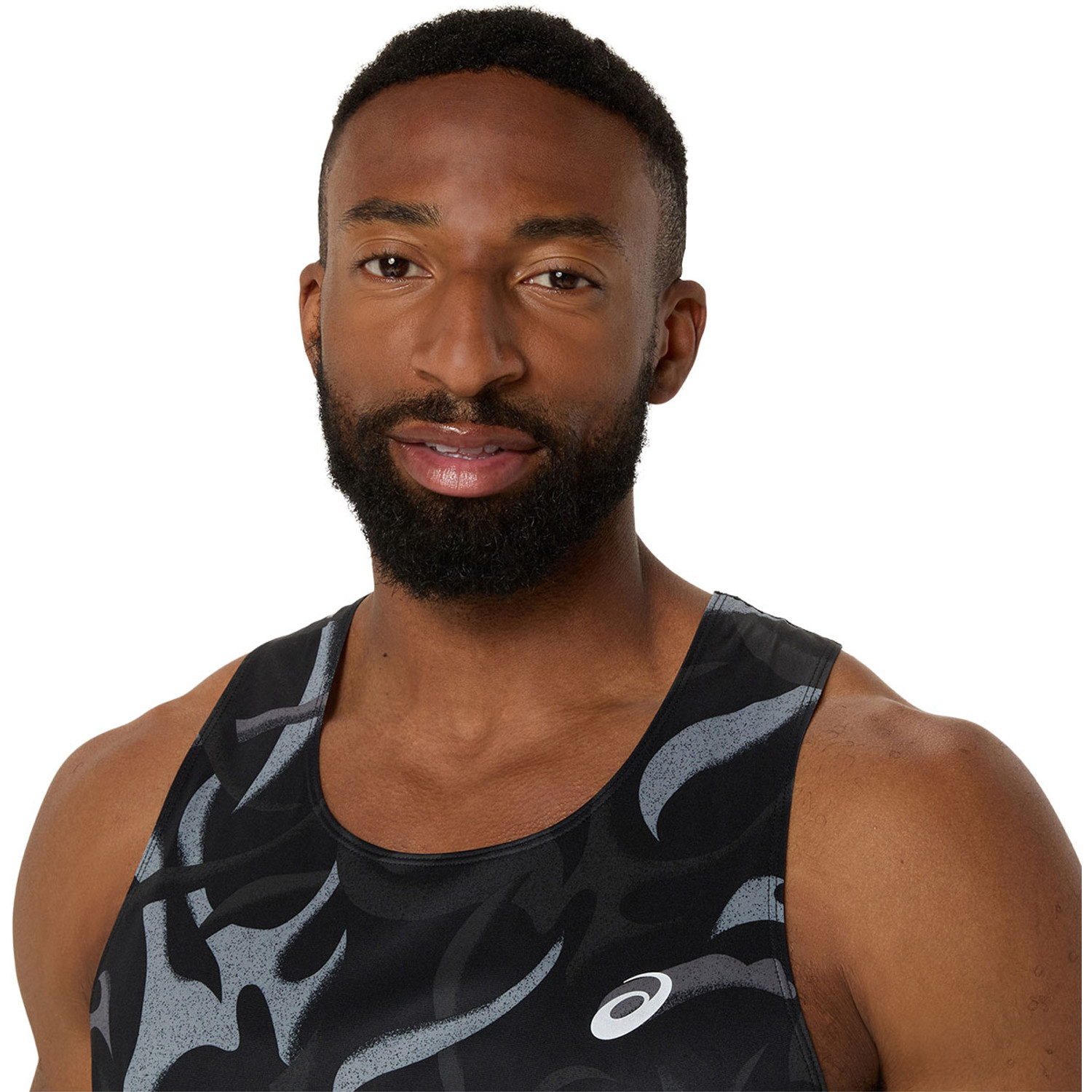ASICS Road All Over Print Singlet Heren