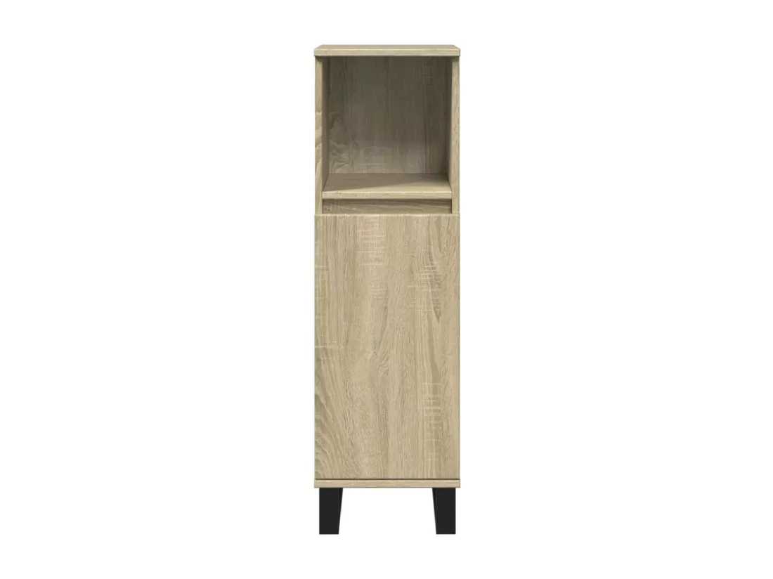 Ensemble de meubles de salle de bain 3 pcs chêne sonoma