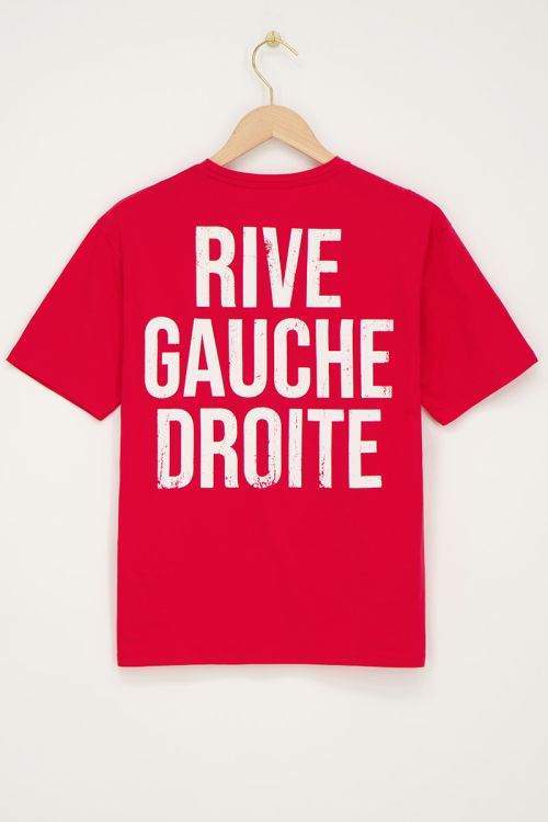 Rood T-shirt Rive Gauche Droite