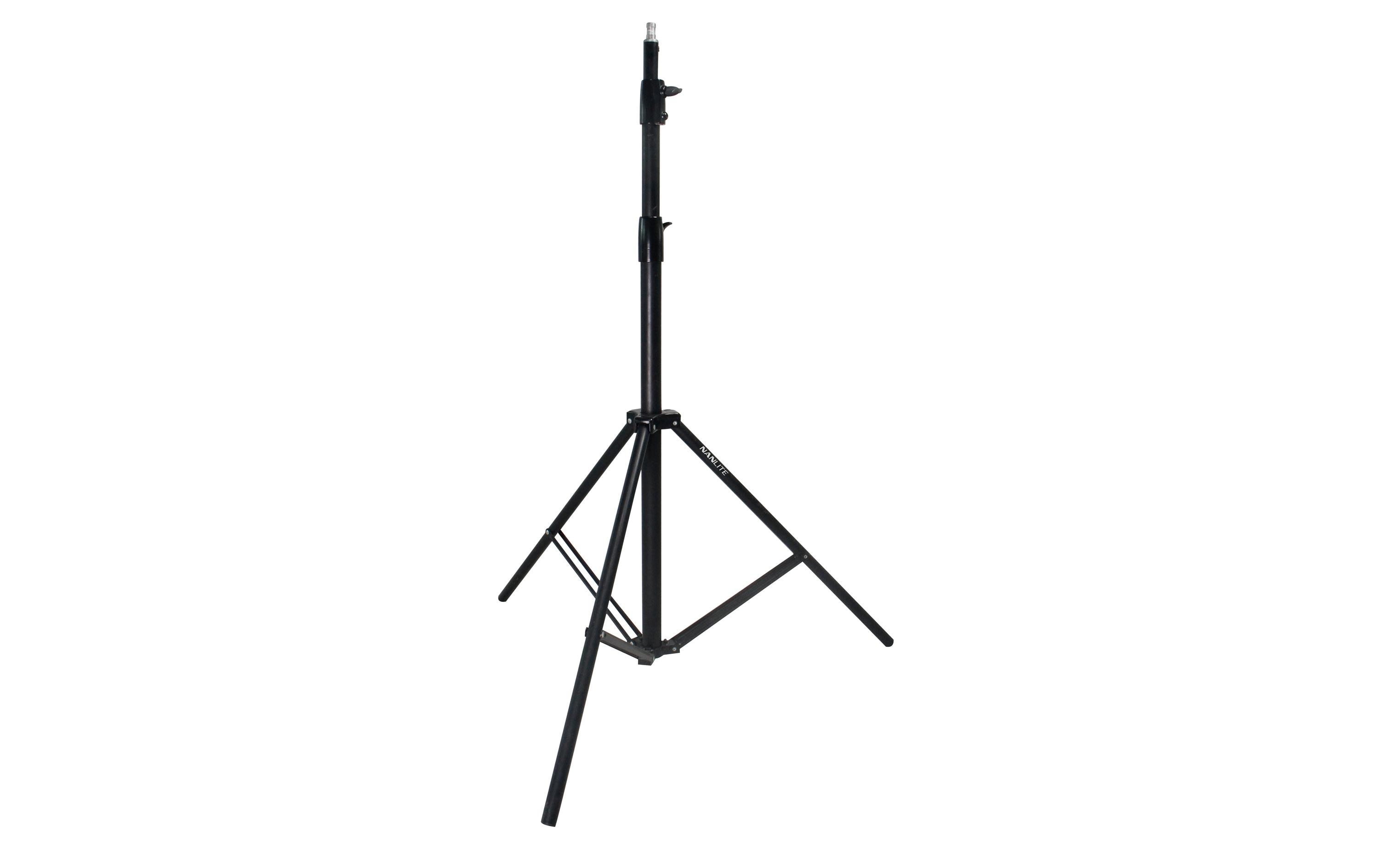 Leuchtenstativ LS-288-5/8Schwarz eloxiertes Aluminiumstativ mit einer Höhe von bis zu 288 cm