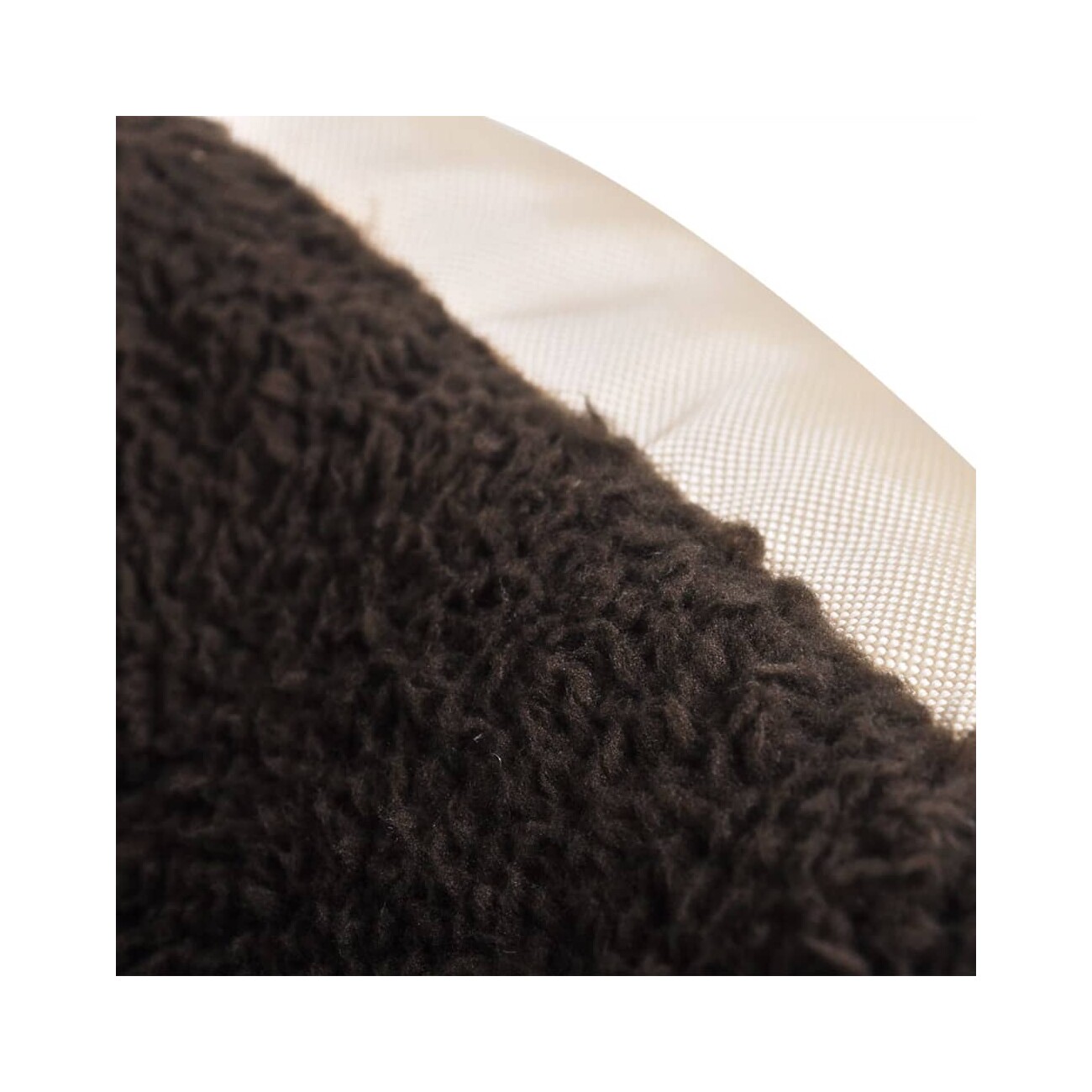 VidaXL Hundebett beige und dunkelbraun 48 cm, 48 cm, 18 cm