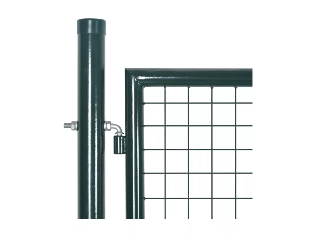 Portail de cl?ture à porte double Acier enduit de poudre