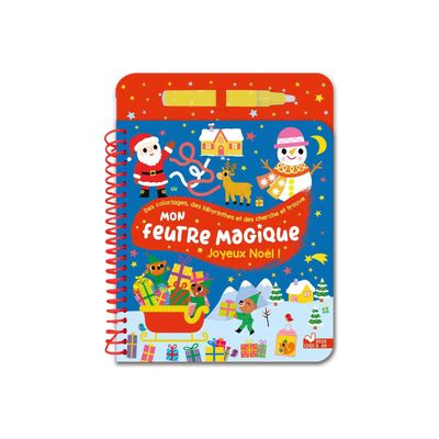 Mon feutre magique Joyeux Noël ! - livre de coloriage / d'activités - avec feutre à réservoir d'eau