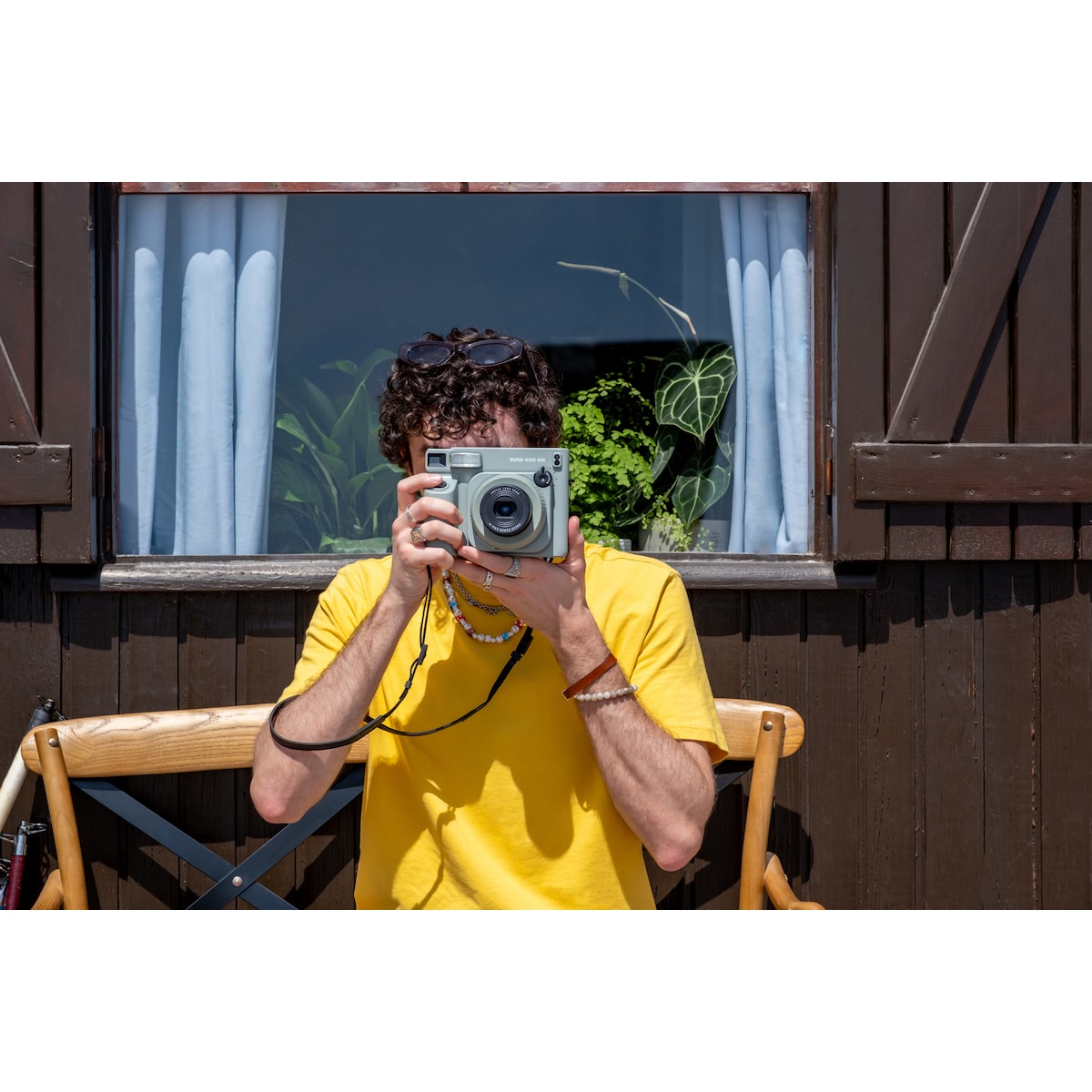 Fujifilm Instax Wide 400 polaroidkamera (grønn)
