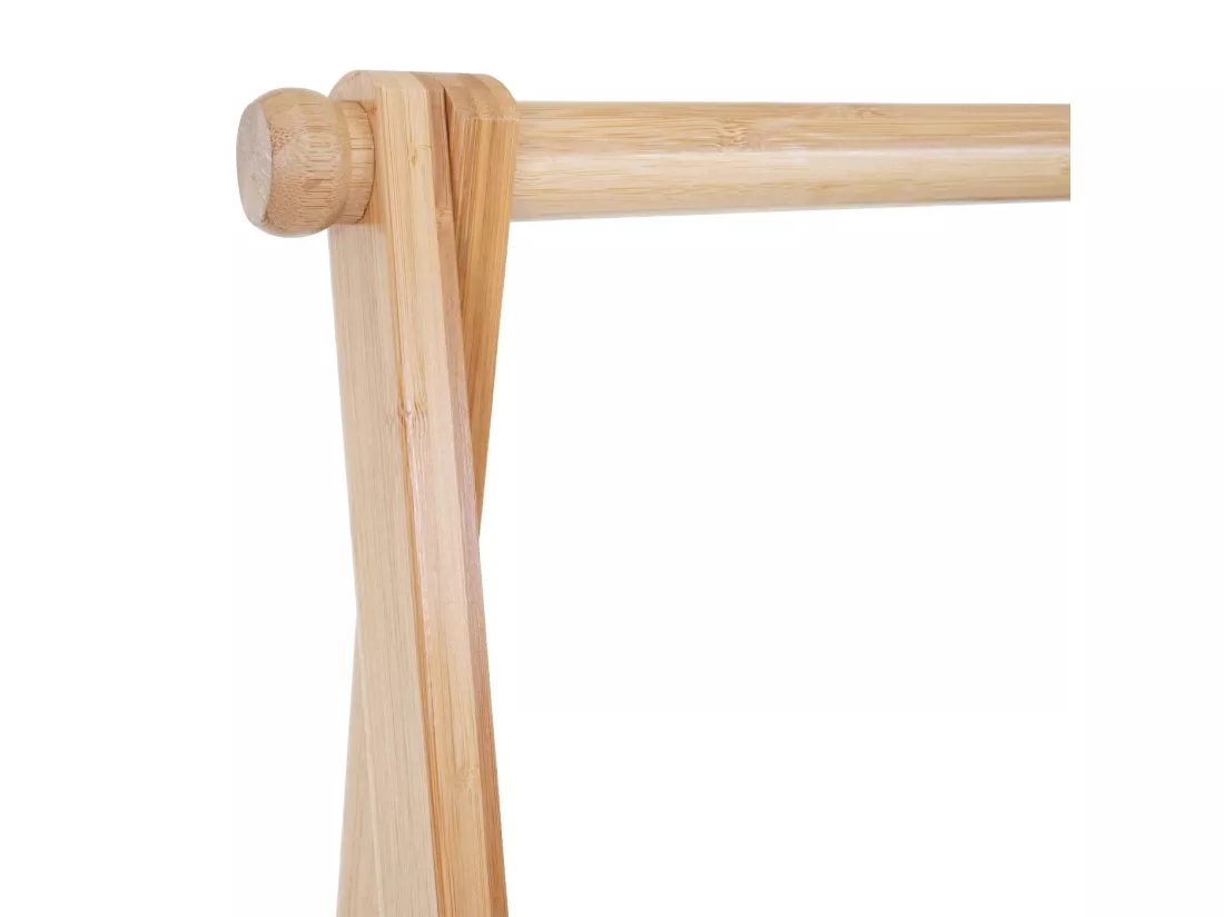 Portant porte-manteau vêtement avec bambou marron 84 x 57 x 149.5 cm 04_0004926