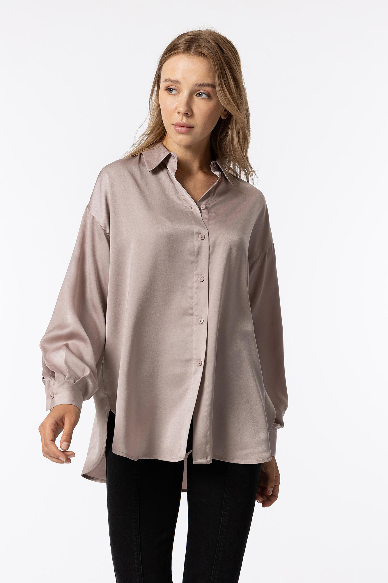 Camisa de cetim