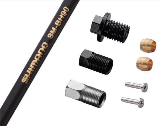 SM-BH90-JK-SSR Road Bremsleitungs-Set  schwarz  1700mm