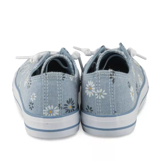 Baskets BLEU LOVELY SKULL