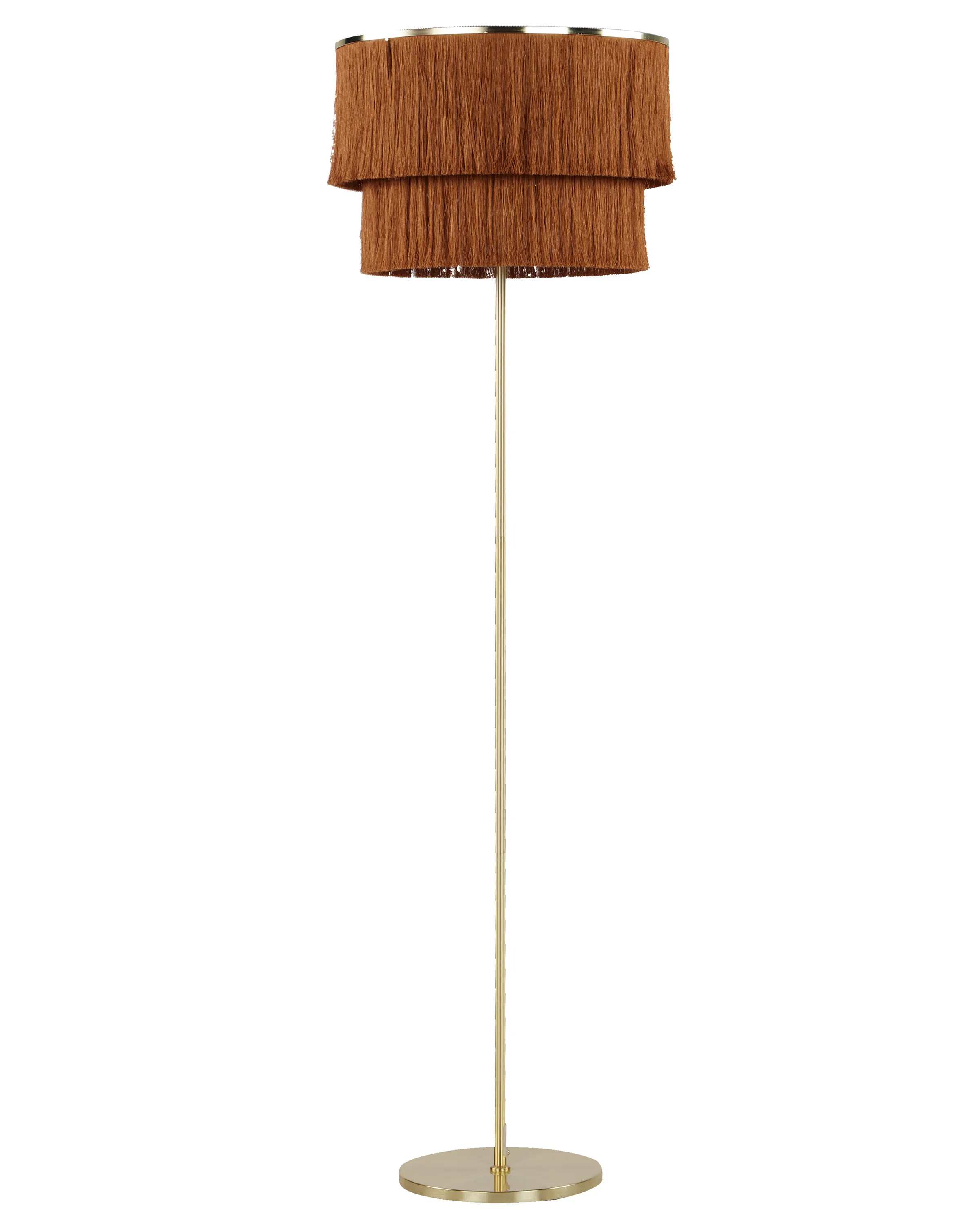Staande lamp PERISTERI Metaal Bruin