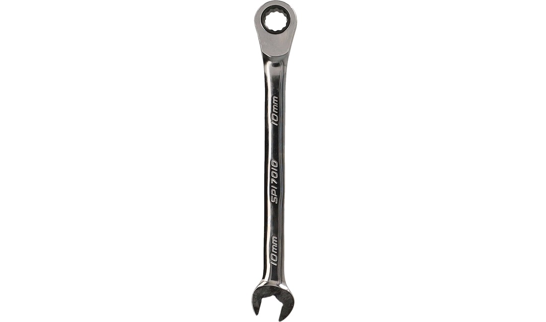 Ringgaffelnøgle 10mm m/skralde vendbar