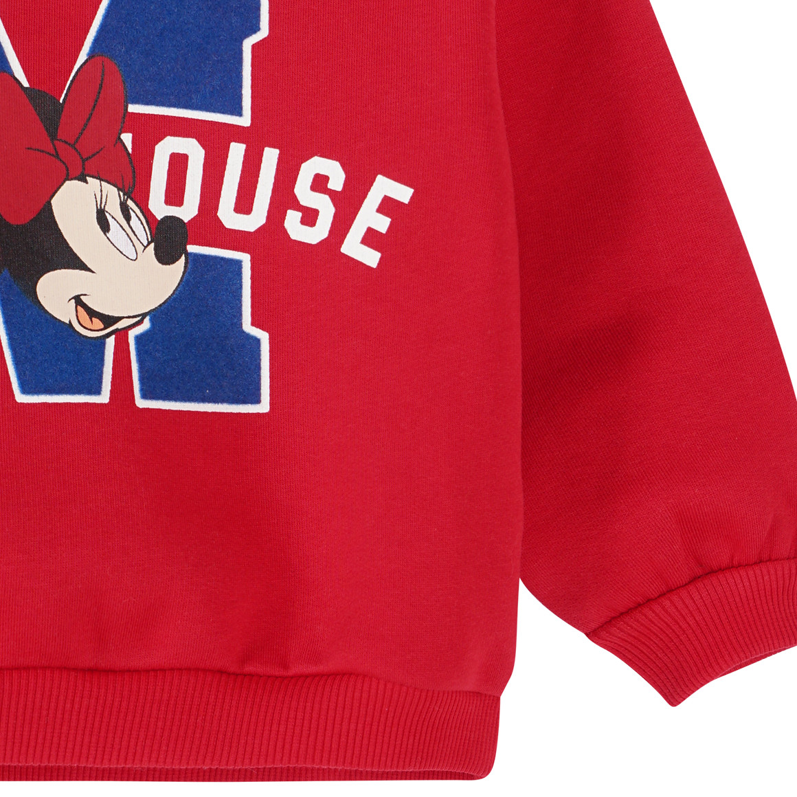 Topolino Minnie Maus Sweatshirt im College-Style rot