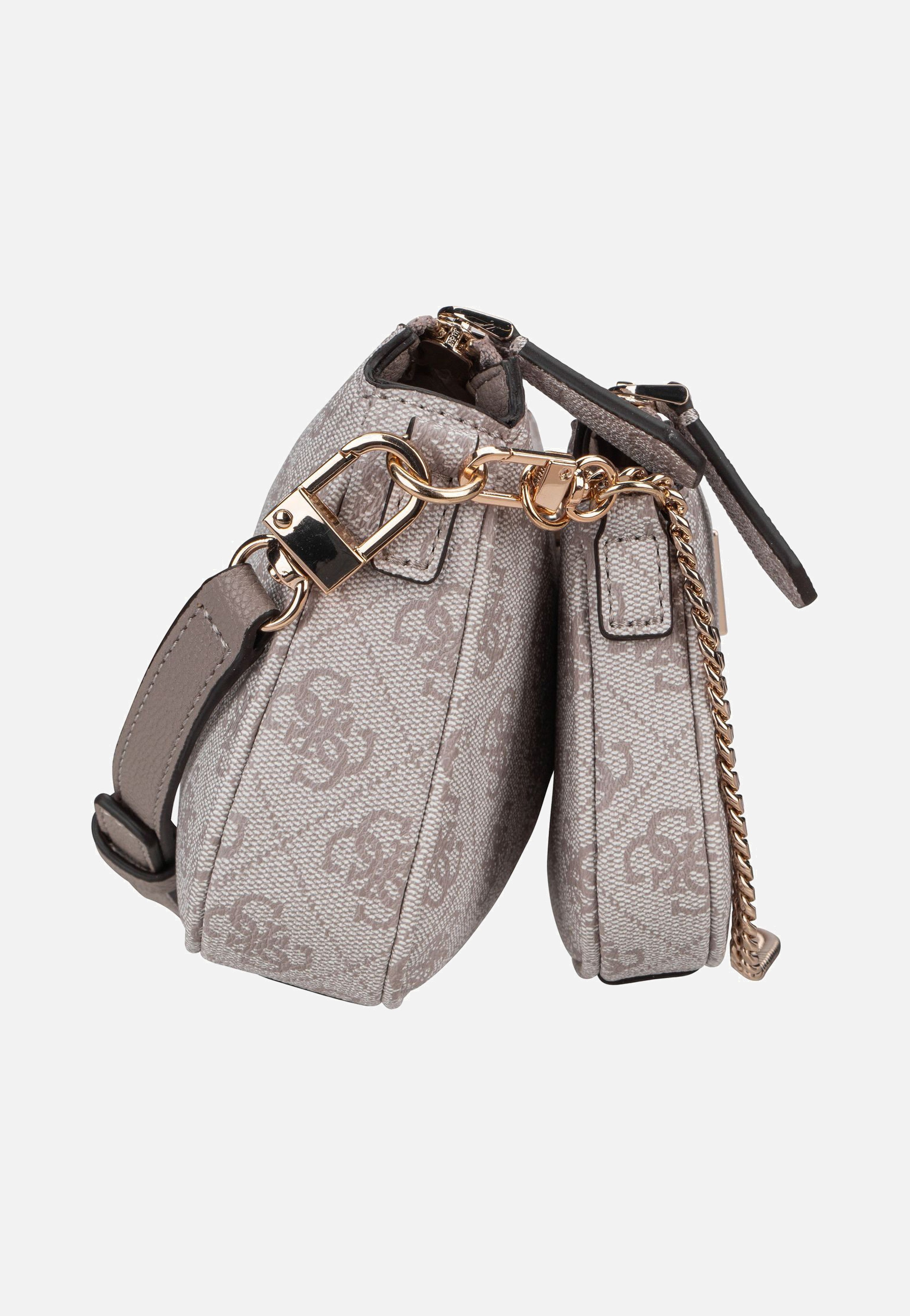 Noelle II Double Pouch CB Logo 72710 Dark Taupe - Crossbody Bag