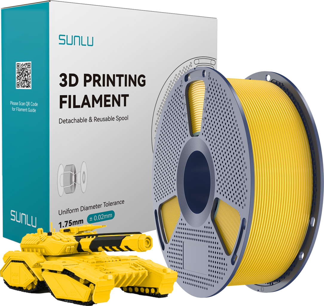 SUNLU  PLA Vivid Yellow, 1,75 mm / 1000 g    Biologisch abbaubares PLA Material