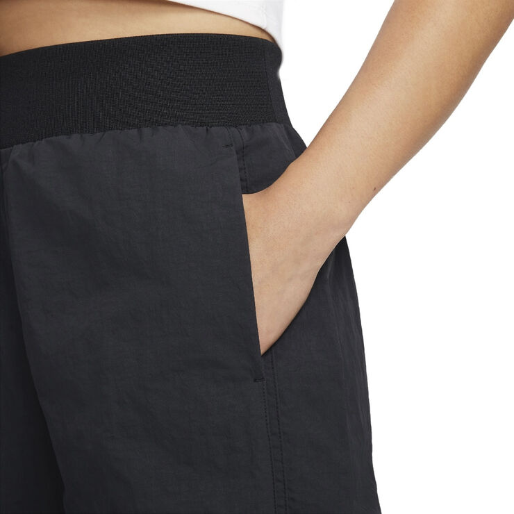 Nike sportswear icon clash woven wide Leg pants Black