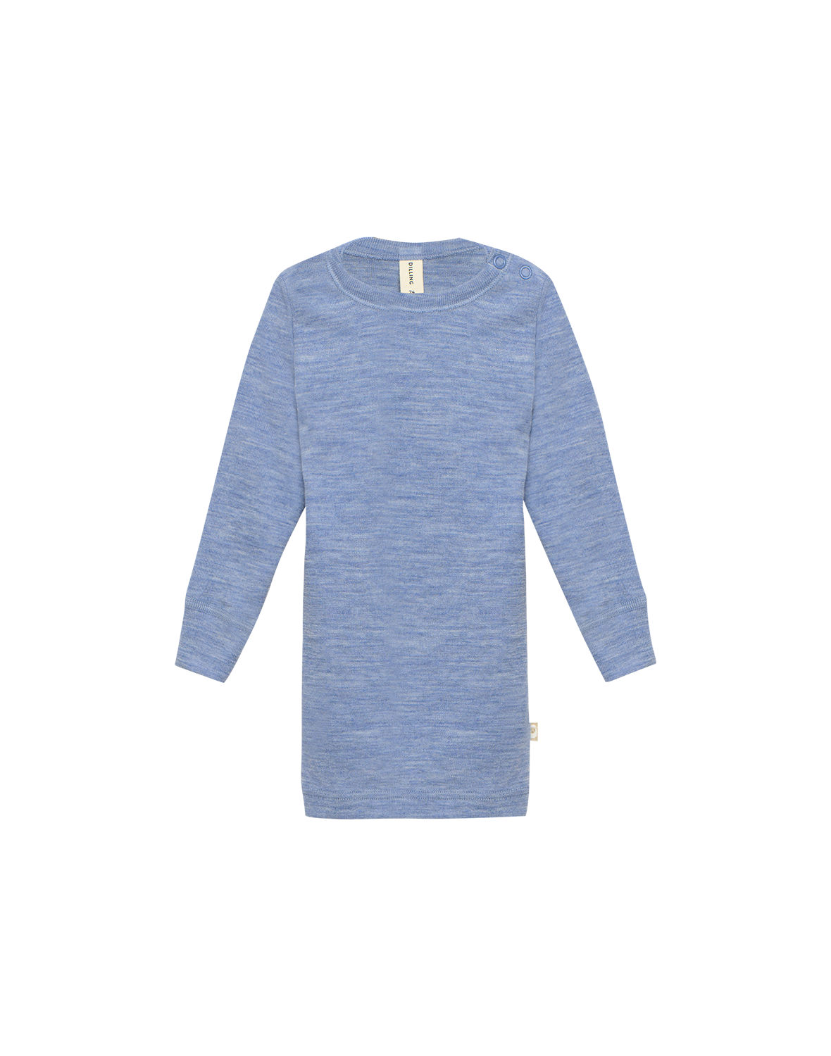 Shirt van merinowol voor baby's in Marineblauw