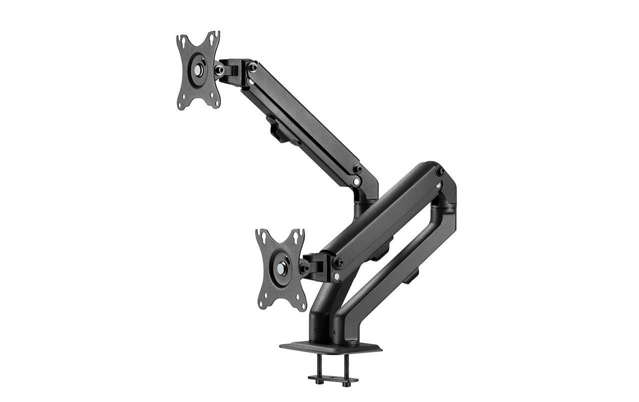 Tischhalterung FPMA-D650D bis 7 kg – Schwarz<br>Vollbewegliche Tischhalterung für zwei Flachbildschirme bis zu 27 Zoll