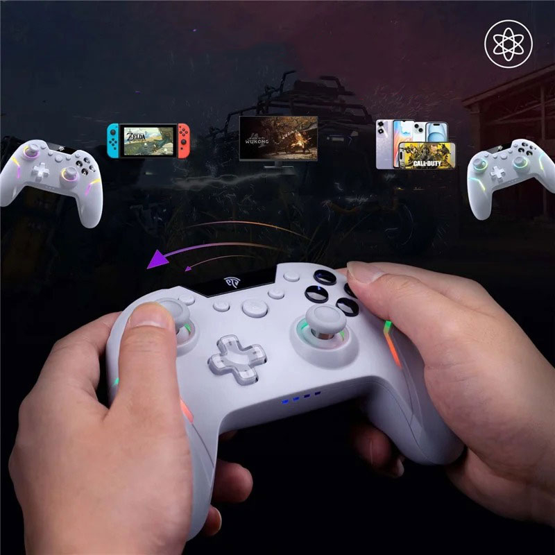 X20 Wireless Bluetooth Gaming Controller mit Elite Trigger Lock und Hall Effekt Joysticks für PC / Nintendo Switch / iOS / Android - Weiss