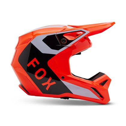 Casque cross Fox V1 LEAN ENFANT - Orange