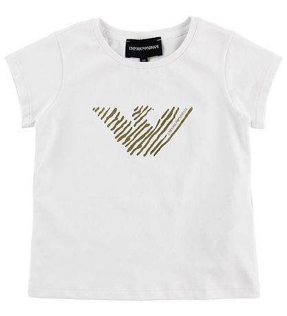 Emporio Armani T-Shirt - T-Shirt - Navy/Weiß m. Print