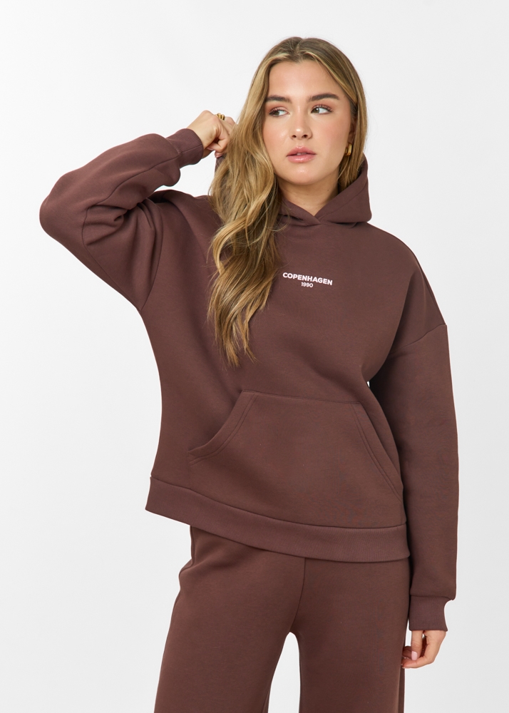 Copenhagen hoodie choco bruin