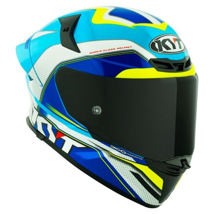 Casque KYT TT-REVO GRAND PRIX - Blanc / Bleu