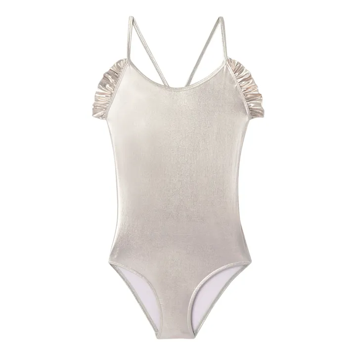Lison Paris Maillot de Bain à Paillettes Sorbet | Gris anthracite