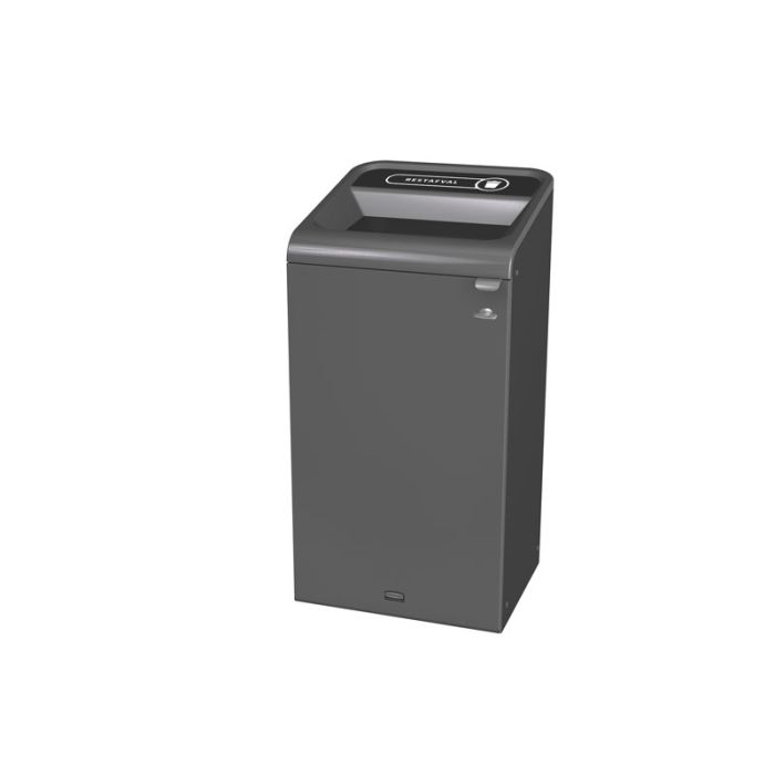 Rubbermaid Configure Recyclingstation Rest 87 Liter Antraciet Zwart (VB500923)