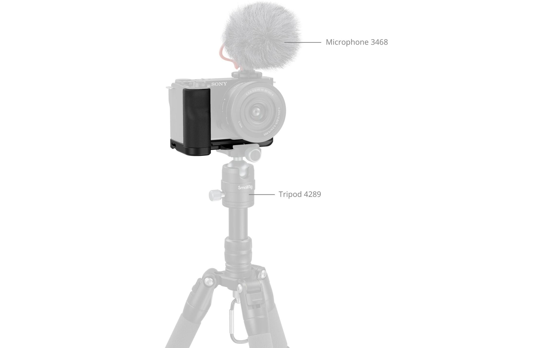 L-Winkel mit Silikongriff für Sony ZV-E10 IIErgonomisch geformter Silikongriff