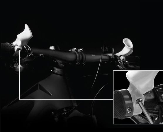 SPIRGRIPS Ergo Innenlenker Griffe MTB  schwarz matt
