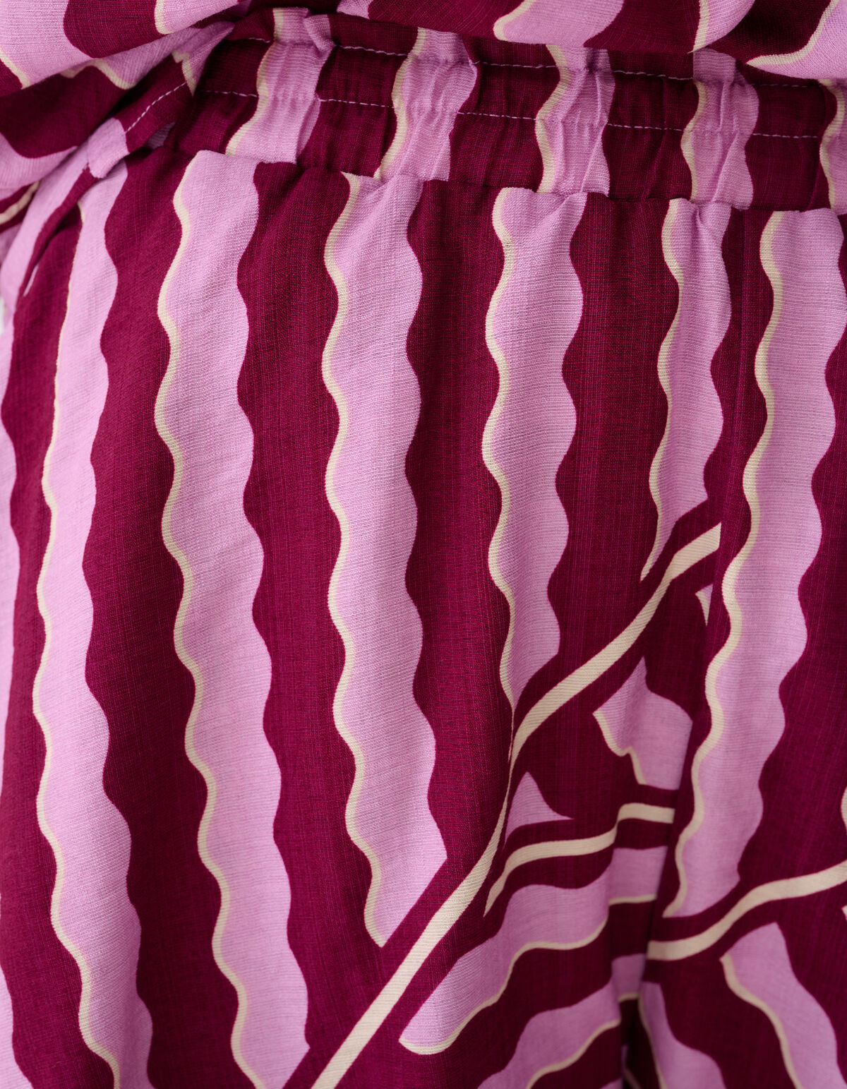 Wavy Printed Short Roze/Paars