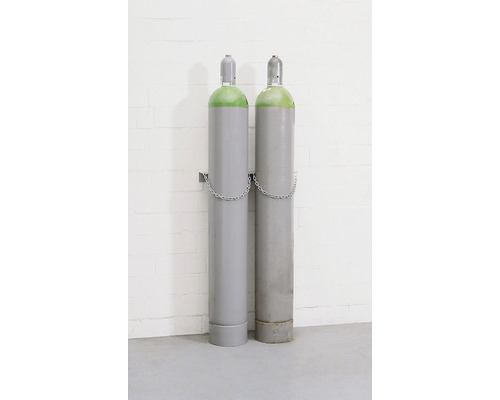 Gasfleswandbeugel WH 230-S voor 1 gasfles tot max. Ø 230 mm, staal verzinkt