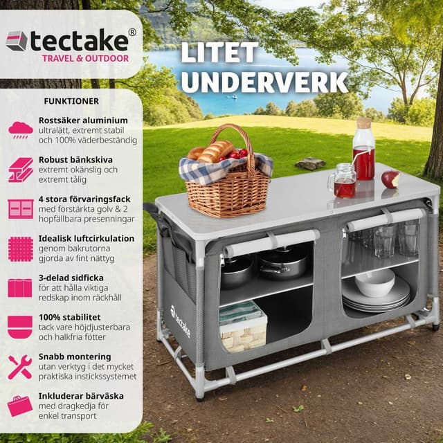 Campingskab Komfort med 4 rum