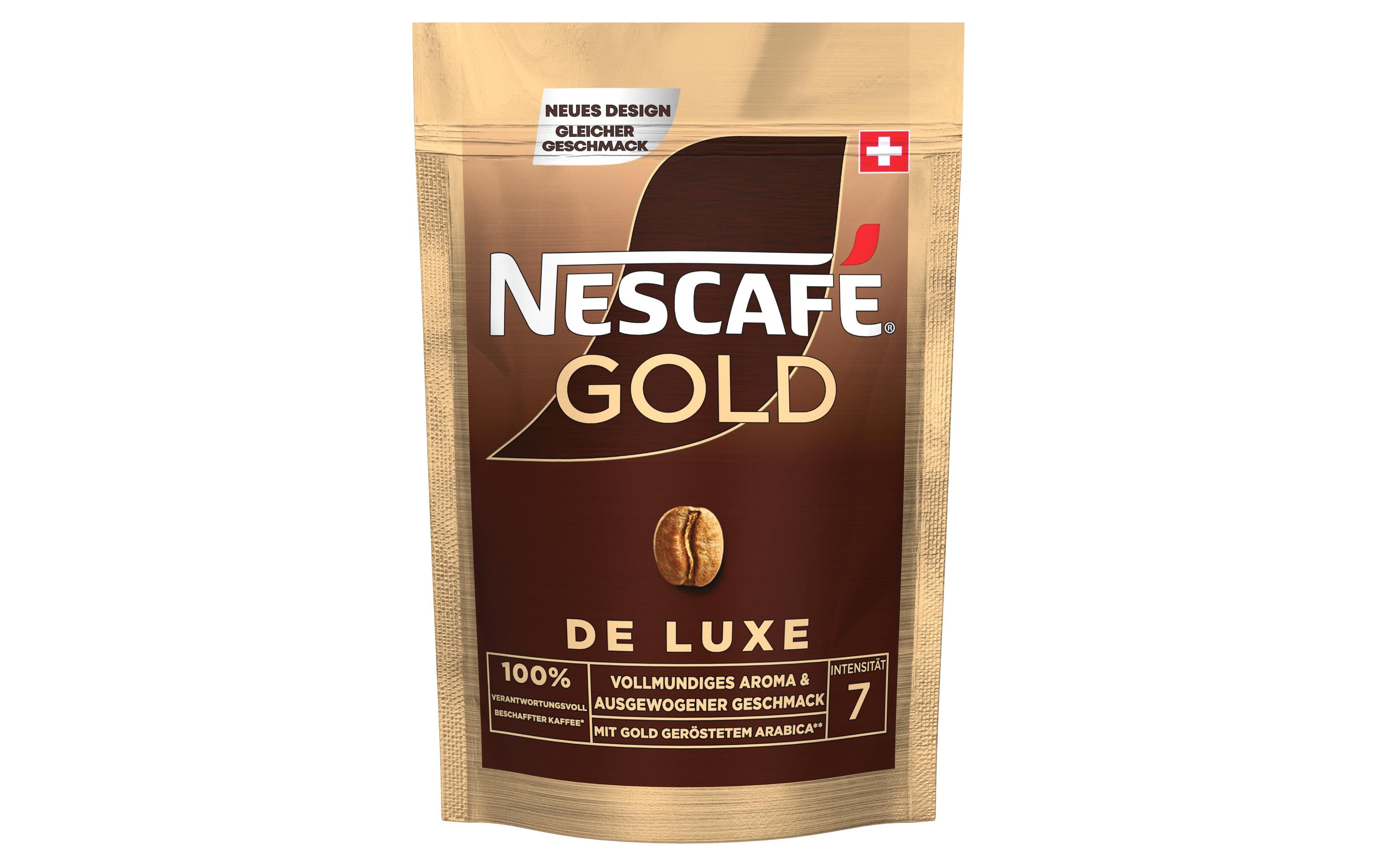 Gold De Luxe löslicher Kaffee Beutel 180 gInstant Getränk aus feingemahlenem Röstkaffee
