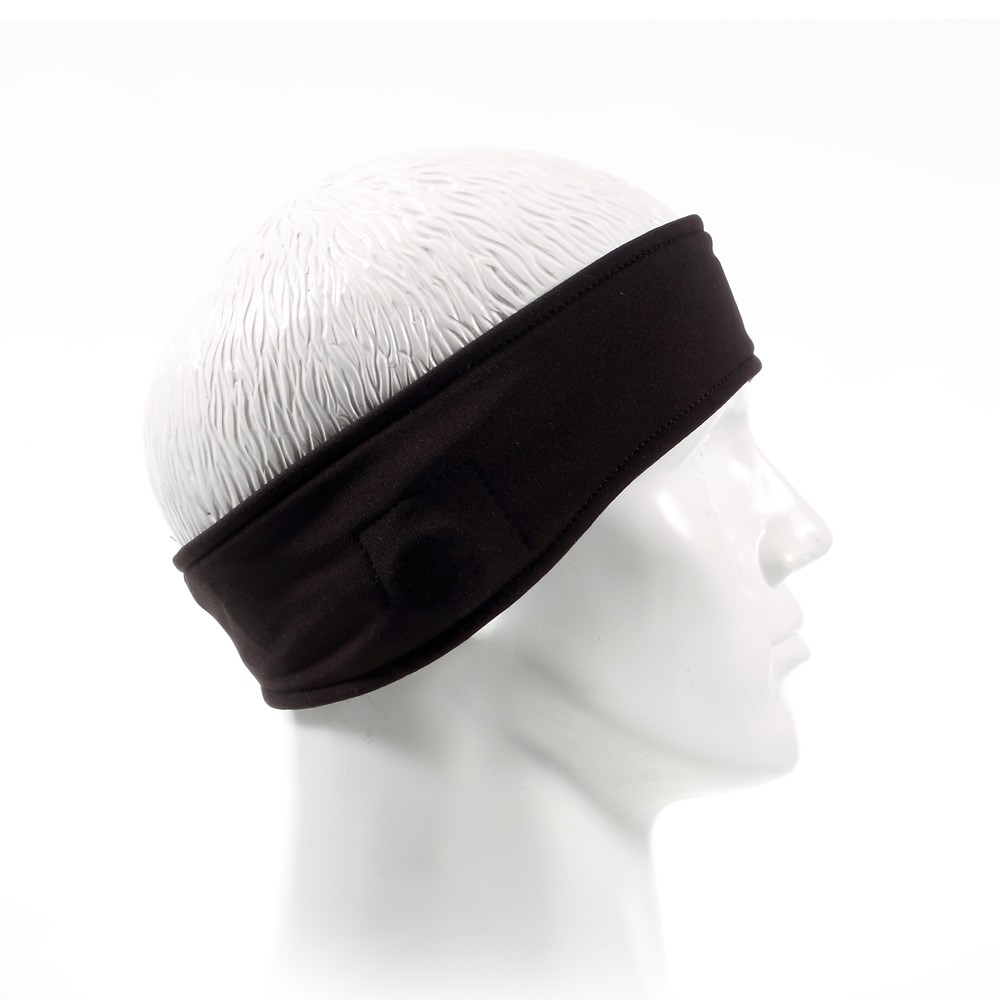 Unisex Stirnband mit Bluetooth Stereo Kopfhörer Headset   Mikrofon - Schwarz