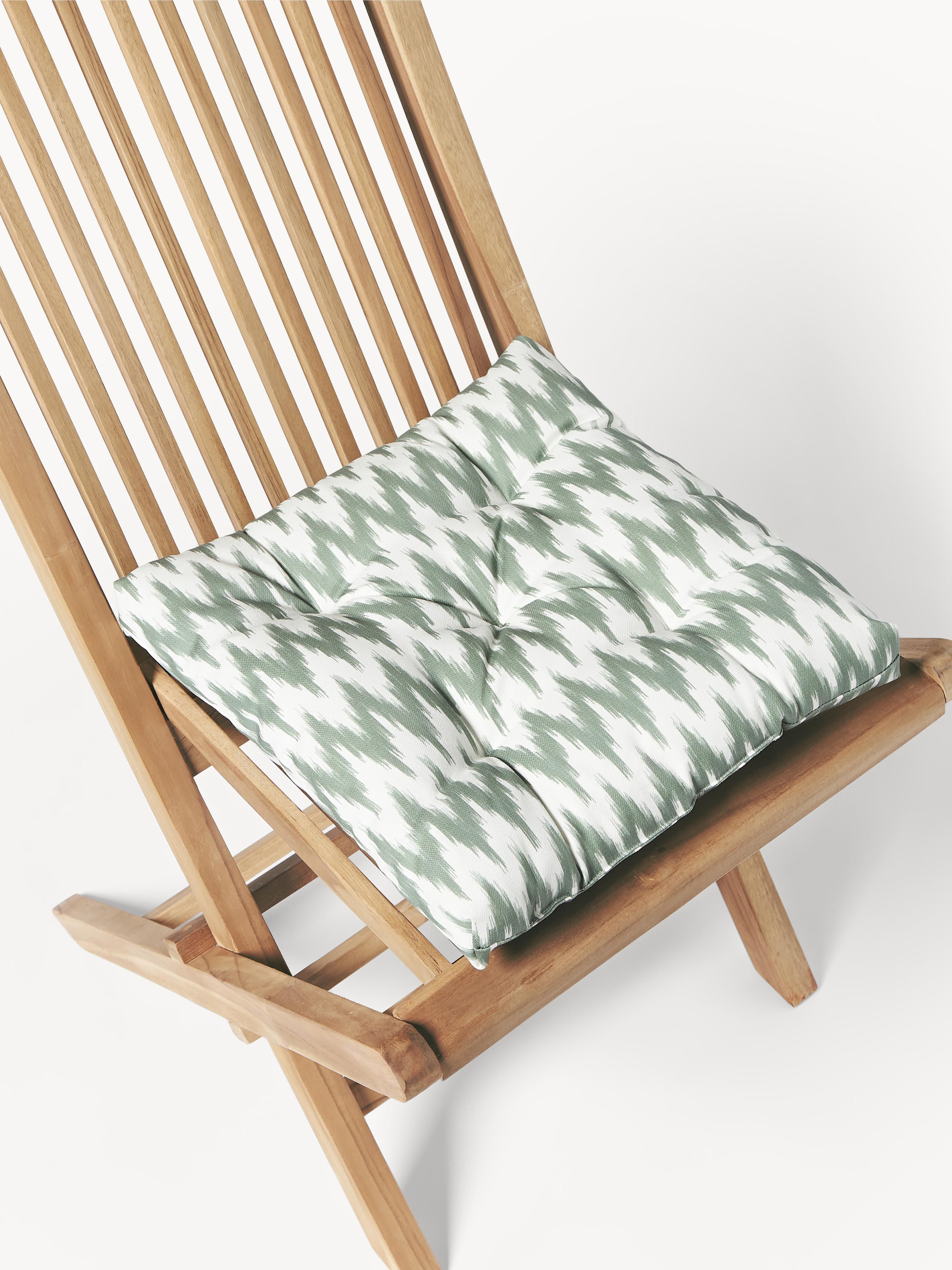 Outdoor stoelkussen Maillot met Ikat patroon