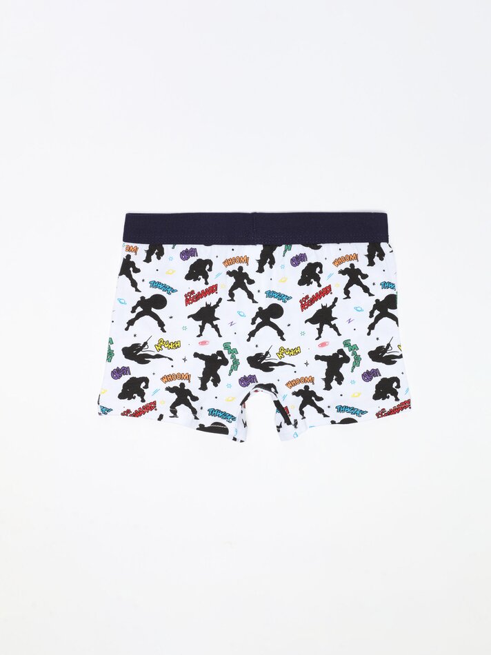 Conjunto com 3 Cuecas Boxer de Super-Heróis da Marvel - Cores Variadas