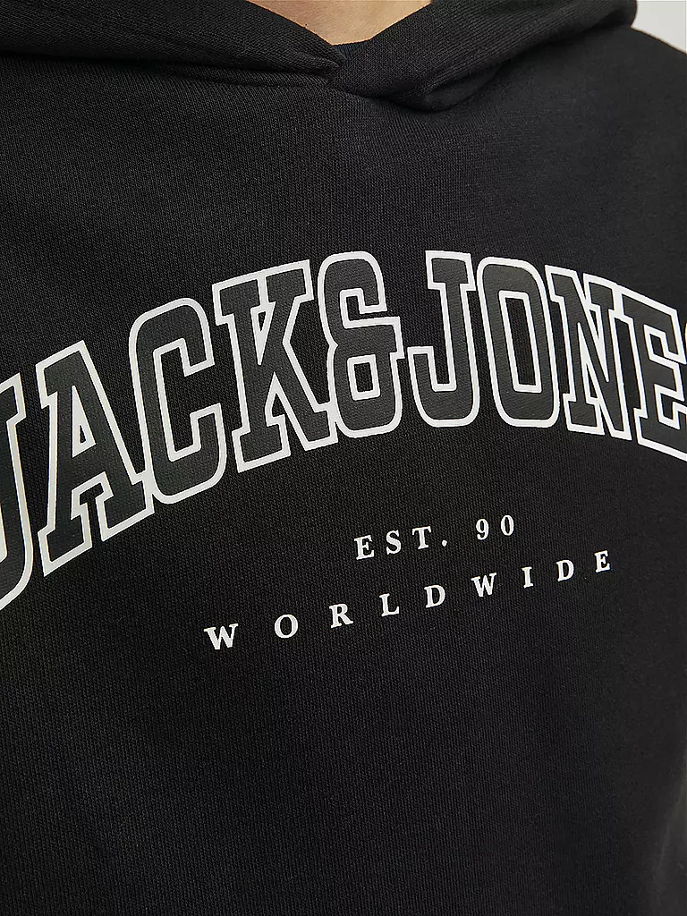 JACK & JONES Jungen Kapuzensweater - Hoodie JJECALEB  schwarz
