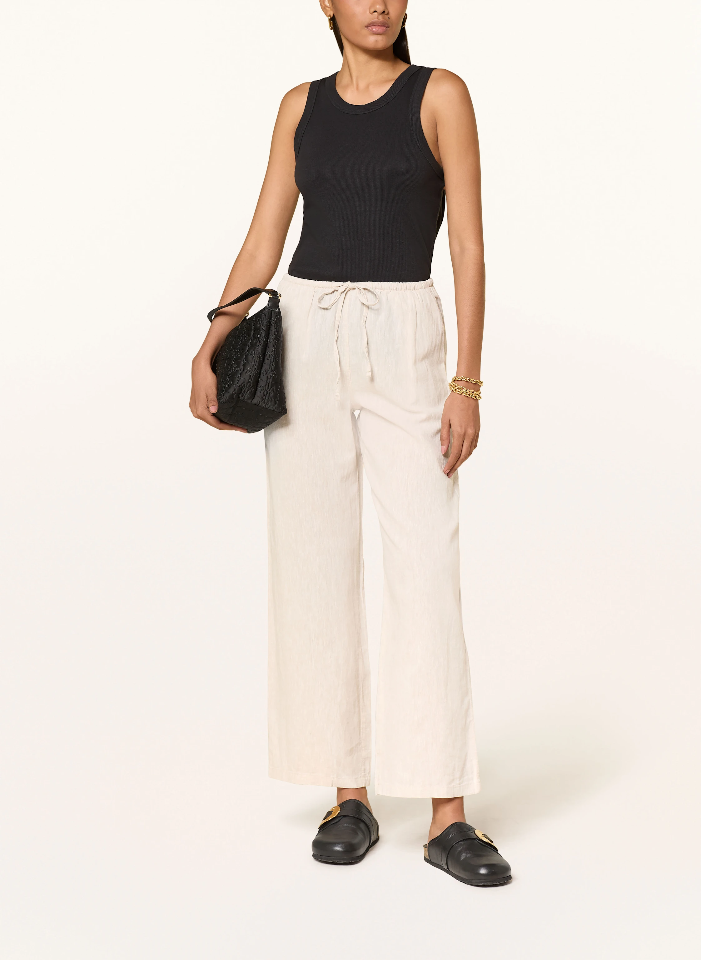 gina tricot Hose mit Leinen