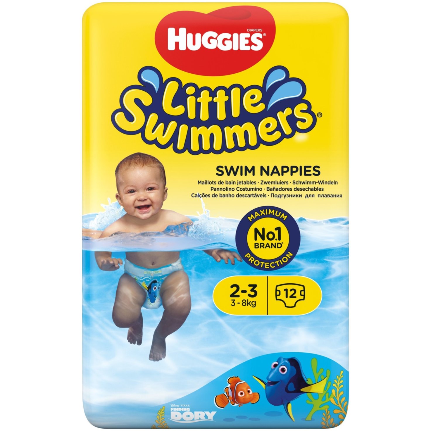 Huggies Little Swimmers Schwimmwindeln S2-3, 3-8kg, 12 Stück