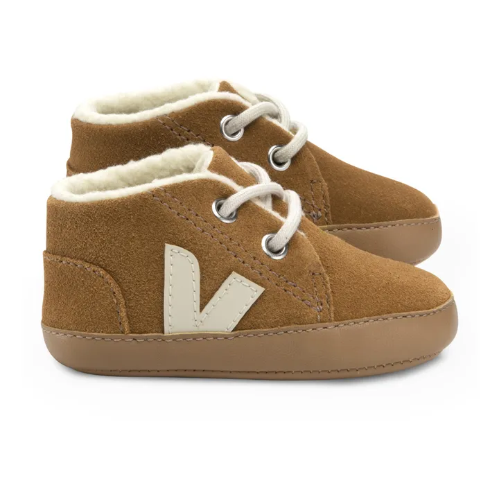 Veja Chaussons Suede Fourrés | Camel