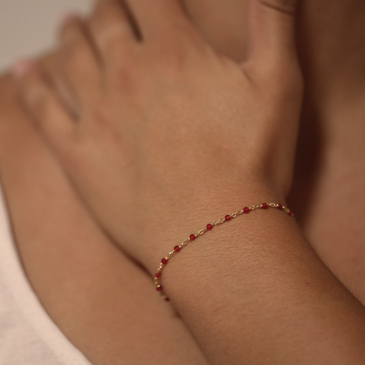 Bracelet En Argent Doré Pierres Amazonite