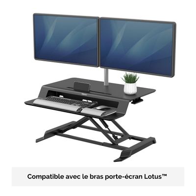 Fellowes Lotus LT - Station de travail assis-debout - noir