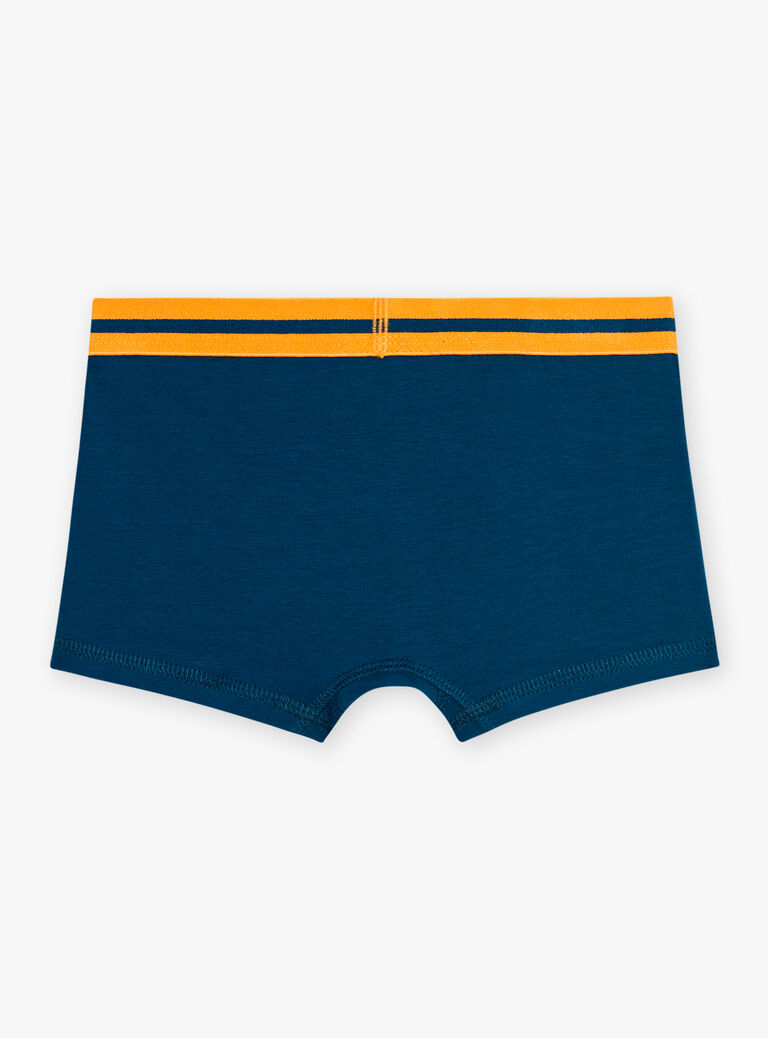 5 boxers bleu, jaune et rouge à imprimé et motif dinoaures