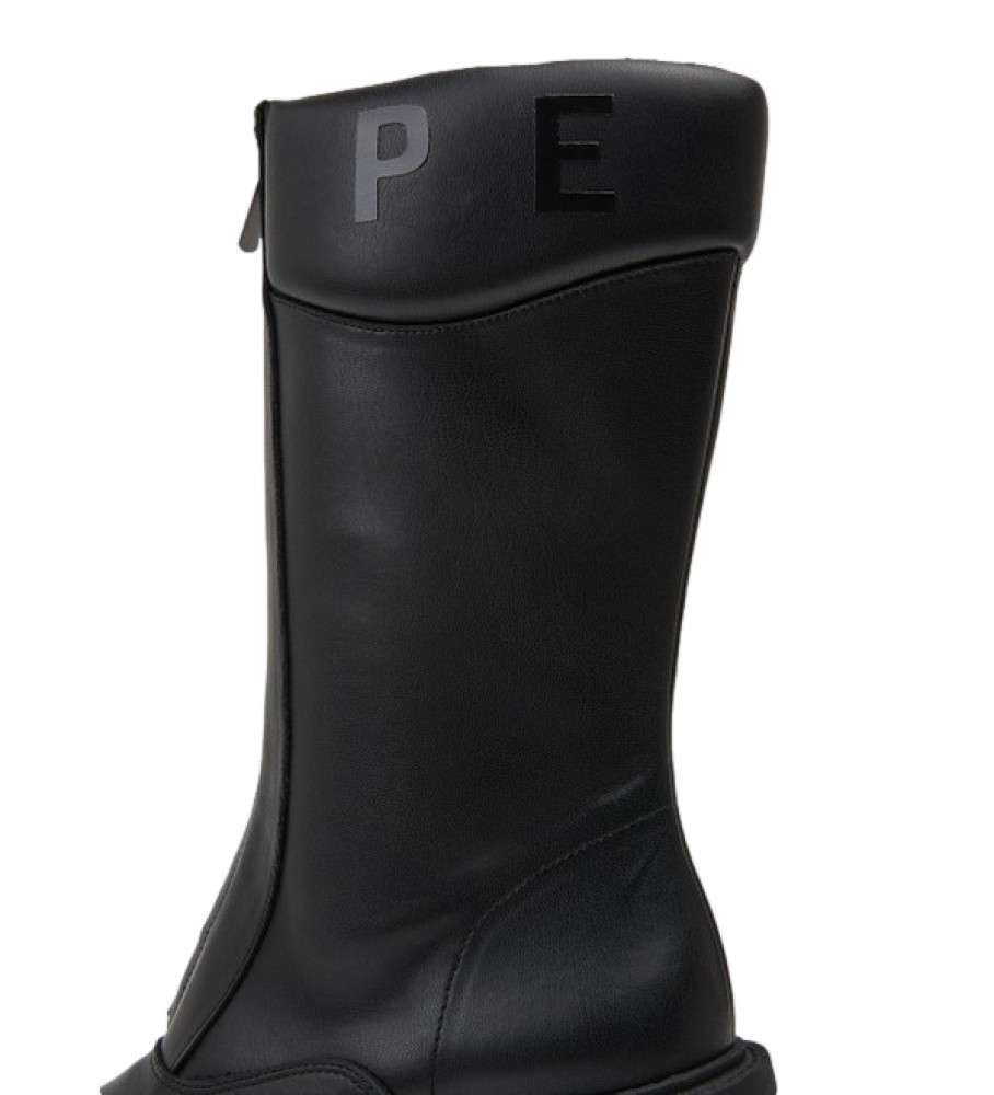 Botas pretas de cano curto Pepe Jeans Boss Zip