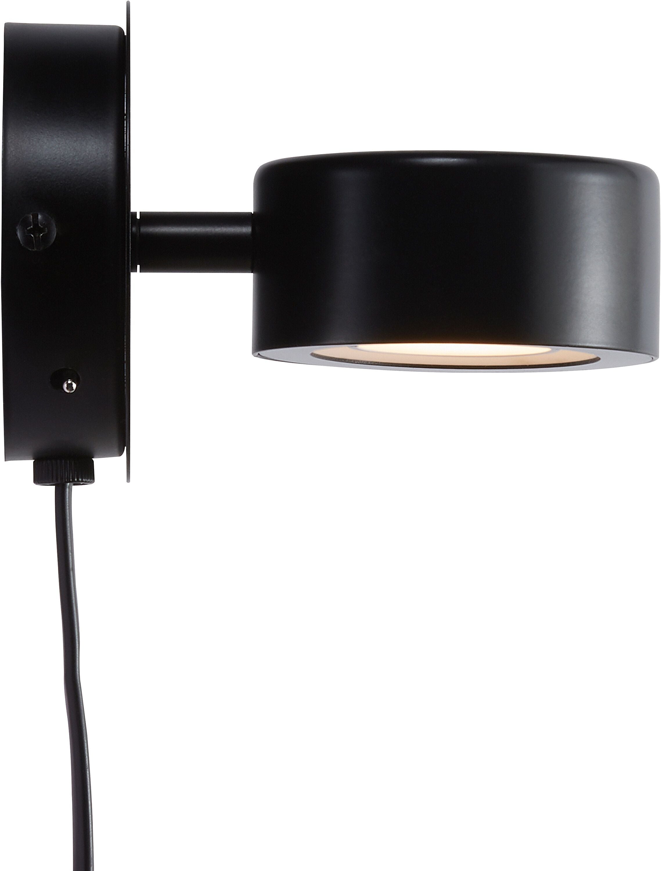 Nordlux CLYDE Wandleuchte - Schwarz / B: 10.0 cm x T: 8.5 cm x H: 10.0 cm