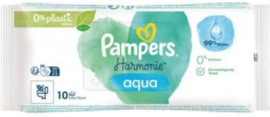 Pampers - Harmonie - Doekjes - 10 Stuks - Dermatologisch getest
