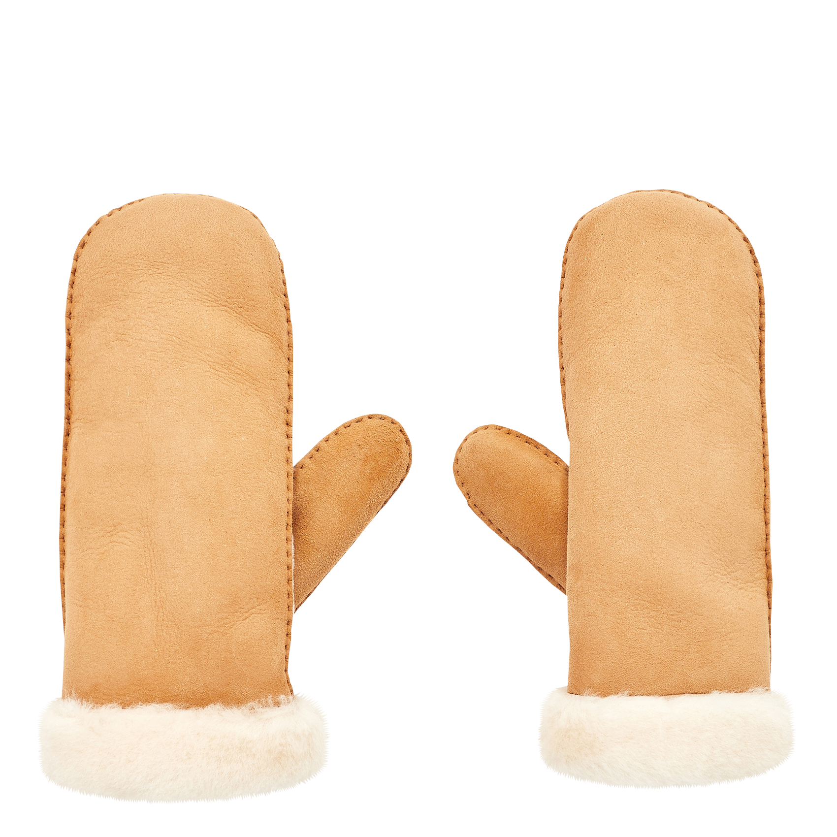 Moufles en cuir | Marron