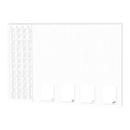 RNK Verlag Papier Notiz-Schreibtischunterlage Größe: 60x42cm dotted 30 Blatt