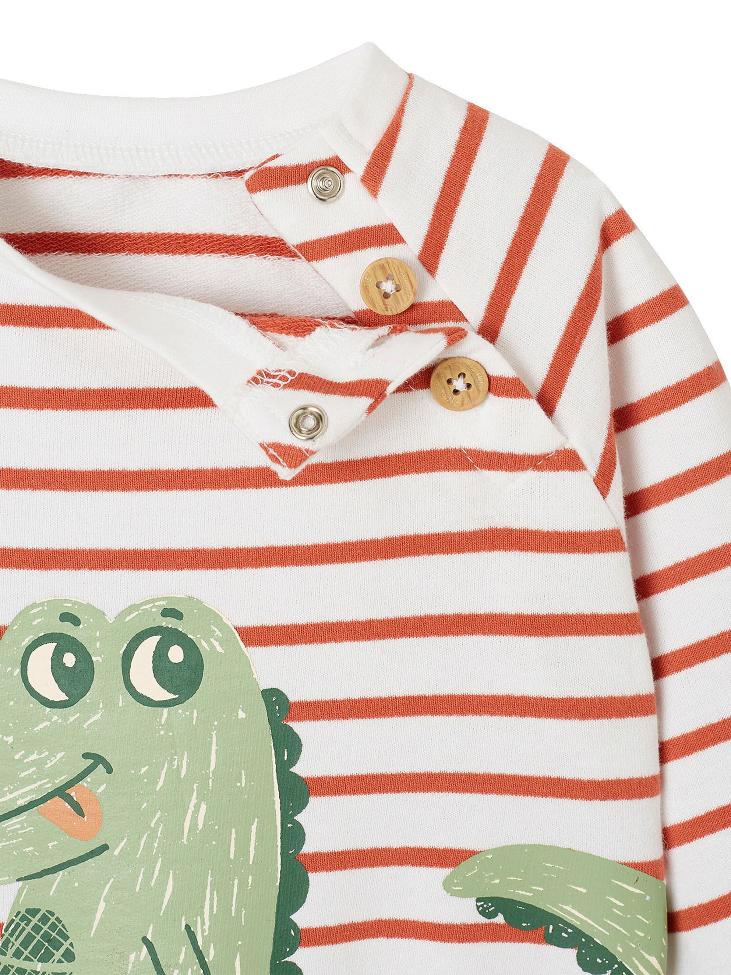 Vertbaudet Baby Sweatshirt, Streifen terrakotta farbe